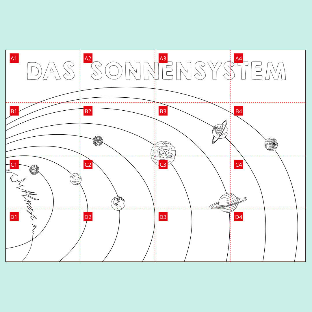 Das Sonnensystem Poster Pdf Basteln Labb