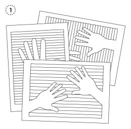 Anleitung - 3-Dimensionale Hände mit Linien zeichnen