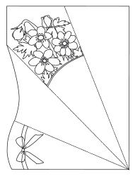 Anleitung - Falt-Blumensträuße aus Papier zum Ausmalen, Ausschneiden und Falten