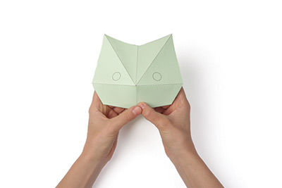 Anleitung - Falten von Origami-Tiermasken