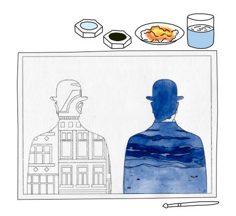 Anleitung für Collagen nach Rene Magritte