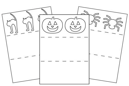 Halloween-Papierketten basteln mit Kindern