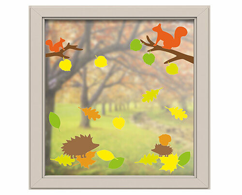  Herbst Fensterbilder, Herbst Blätter Fenster Aufkleber