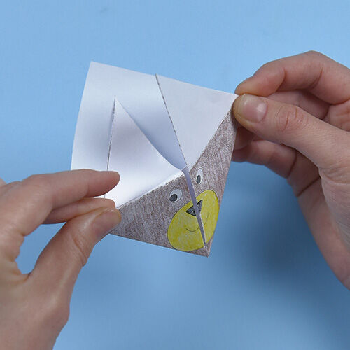 Anleitung Origami-Lesezeichen Tiere falten