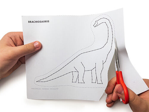 Anleitung Stickbilder - Dinosaurier sticken