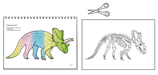 Anleitung zum Dino-Prickbuch