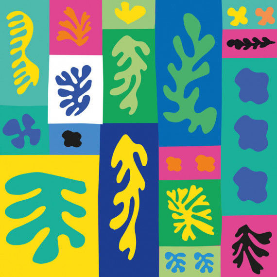 Collage aus Matisse Scherenschnitten