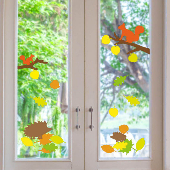 Fensterbild Herbst