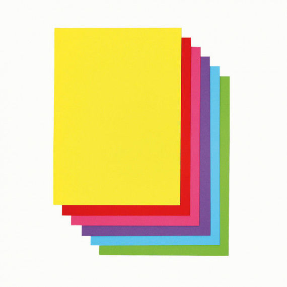 Drucker-Papier in 6 intensiven Farben