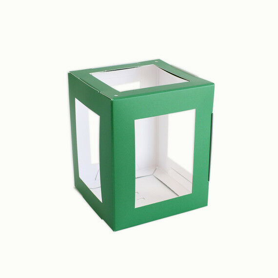 Mini Kartonlaterne, 5er Pack, grün