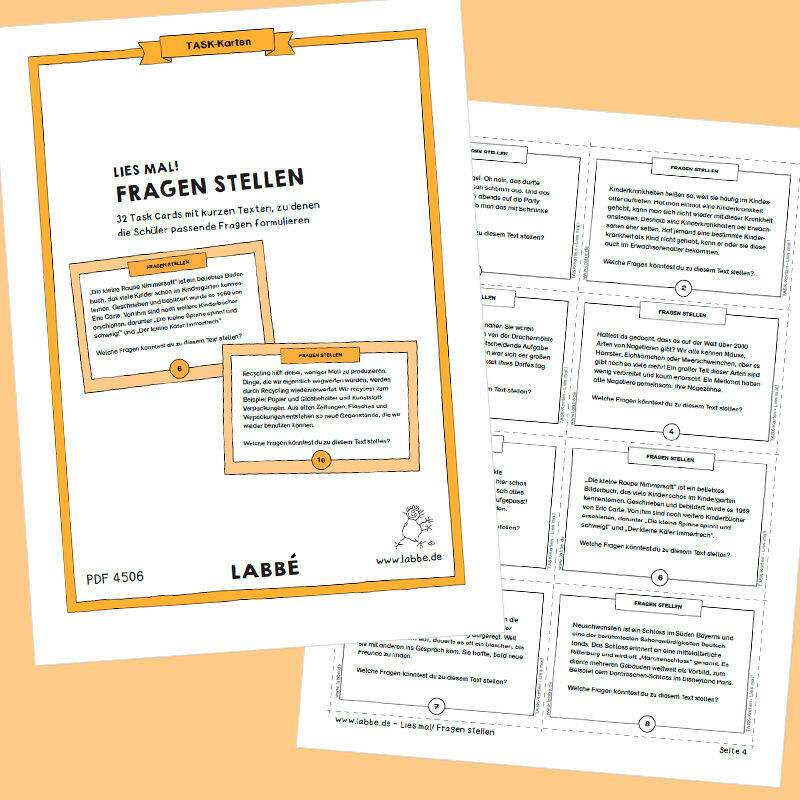 Lies mal! Fragen stellen PDF | Labbé