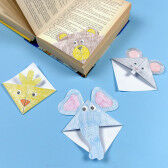 Origami-Lesezeichen - Tiere zum Basteln für Kinder