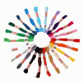 Stickgarn-Set in 22 bunten Farben
