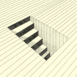 Schattierte Treppe aus dem PDF: Hyperrealistische Raumillusionen - Arbeiten mit Schattierung PDF