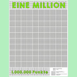 Riesen-Poster: Eine Million Punkte