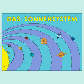 Das Sonnensystem - Poster zum Ausmalen