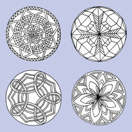 Die Symbolik von Mandalas umfasst konzentrisch angeordnete Muster und Kreisläufe um ein Zentrum.