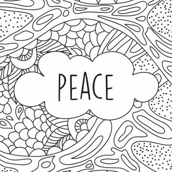 Friedens-Kraftkarten / Peace Coloring Pages