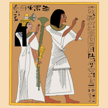 Hunefer der Ägypter - Historische Malvorlagen